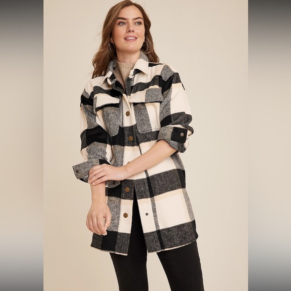 Maurice’s Buffalo Plaid Shacket - Picture 1 of 6